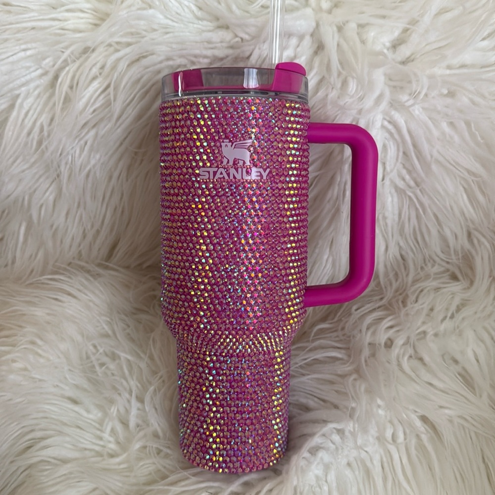 Stanley Pink Rhinestone Tumbler